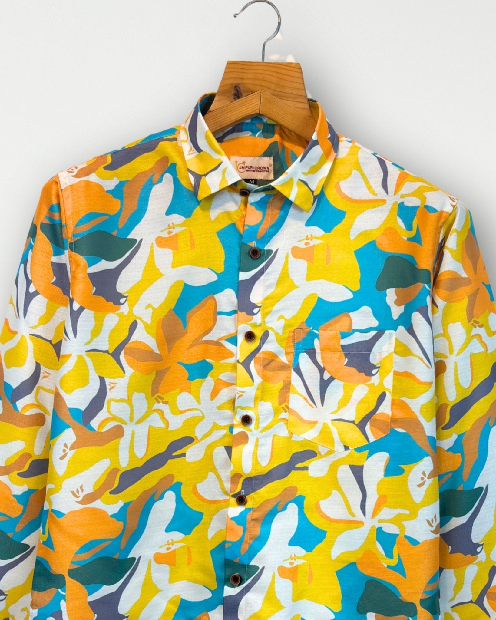 Amber Tropic – Full Sleeve Printed Shirt - Jaipuri Crown