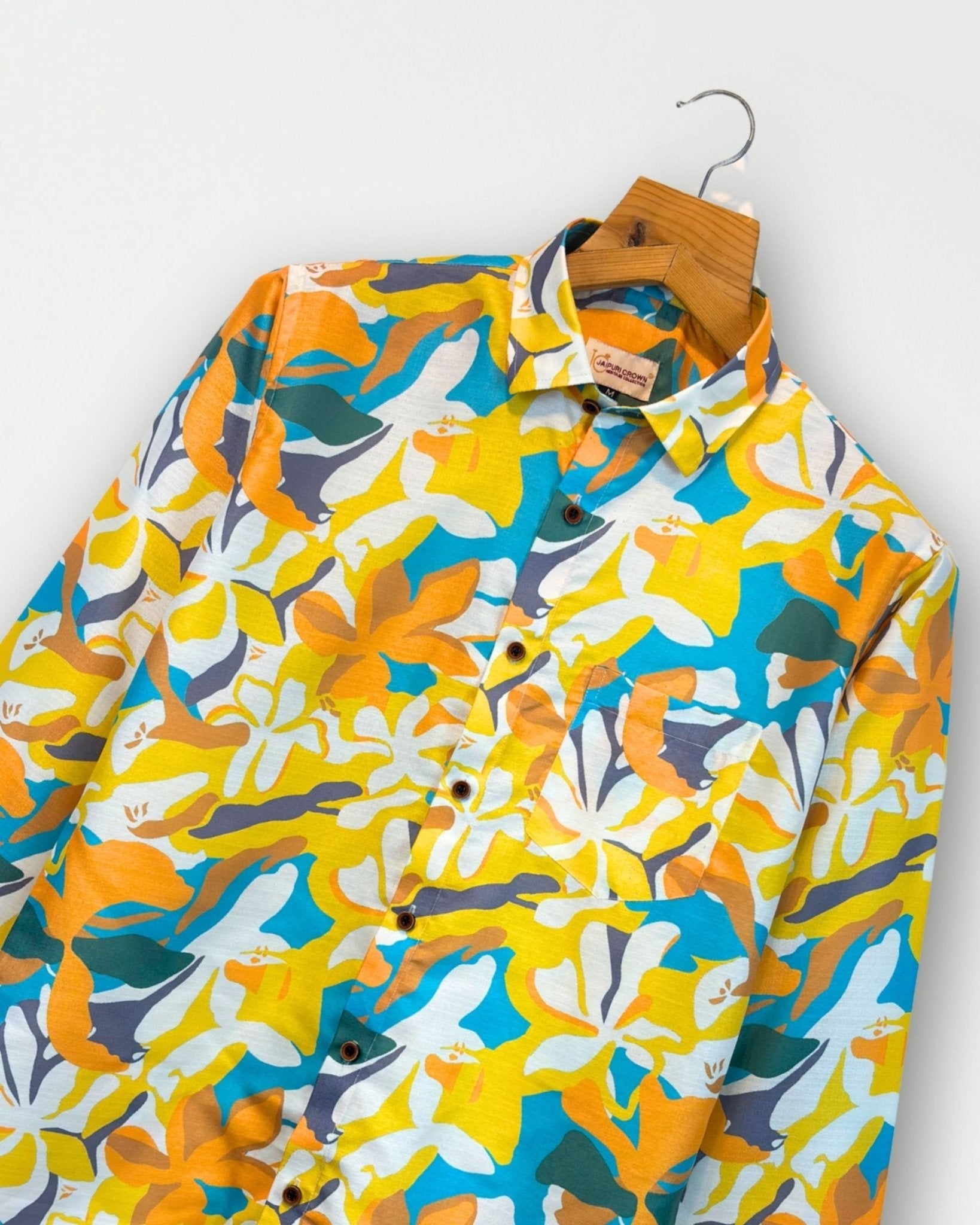 Amber Tropic – Full Sleeve Printed Shirt - Jaipuri Crown