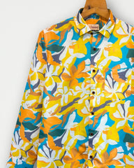 Amber Tropic – Full Sleeve Printed Shirt - Jaipuri Crown