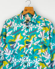 Aqua Bloom – Full Sleeve Printed Shirt - Jaipuri Crown
