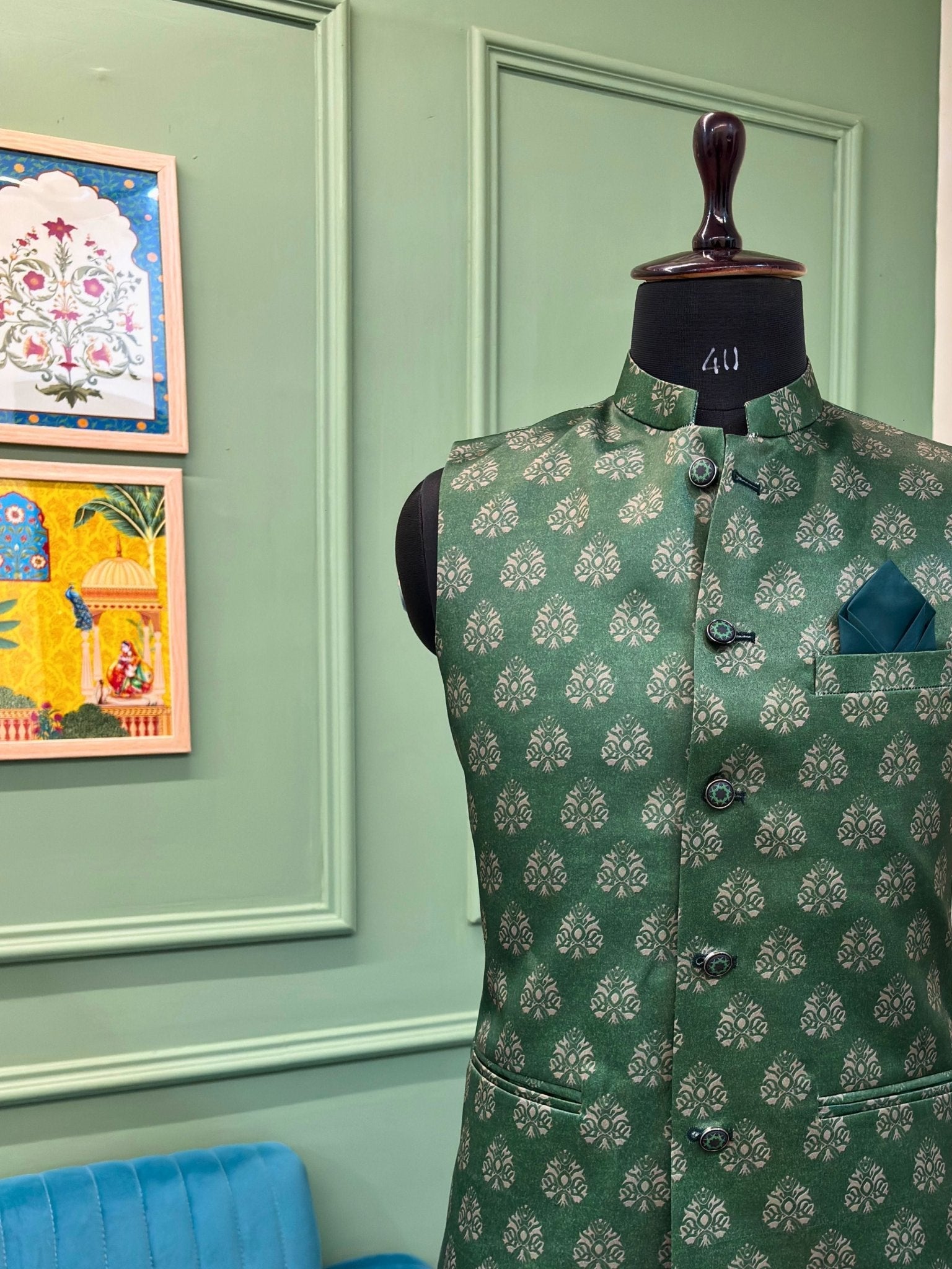 Artisan's Assemblage Nehru Jacket - Jaipuri Crown