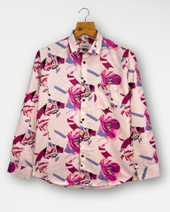 Blush Shadow – Full Sleeve Printed Shirt - Jaipuri Crown