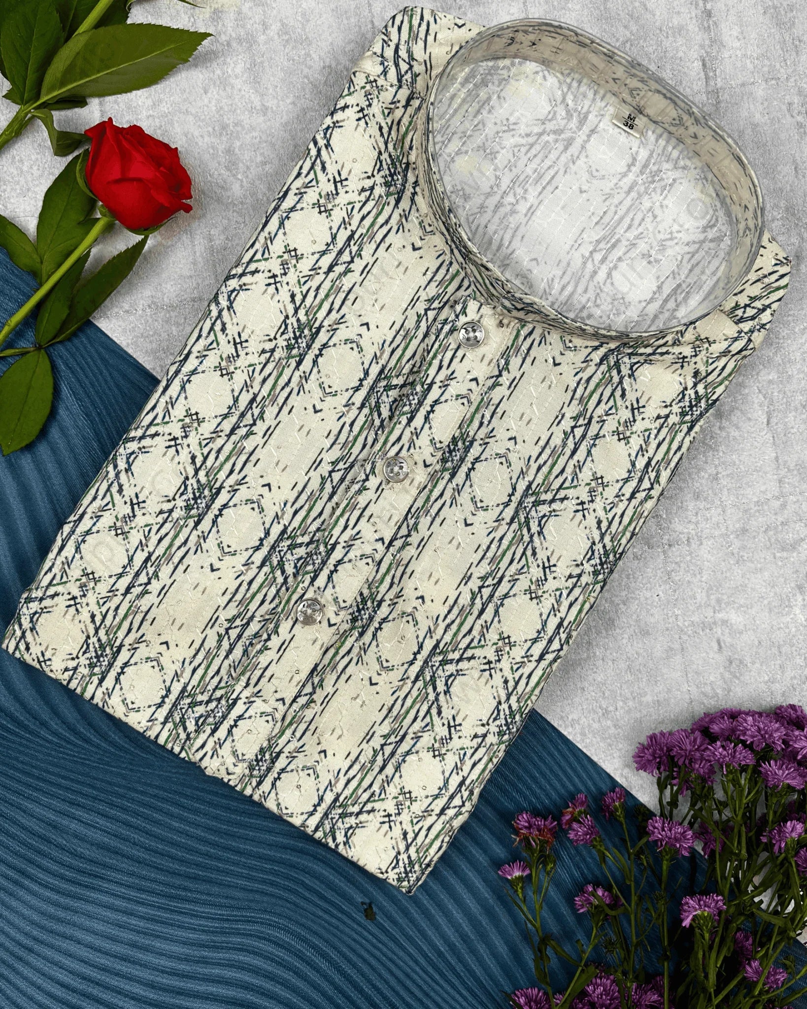 Casual Luxe Printed Kurta - Jaipuri Crown