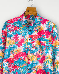 Coral Palm – Full Sleeve Printed Shirt - Jaipuri Crown