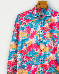 Coral Palm – Full Sleeve Printed Shirt - Jaipuri Crown