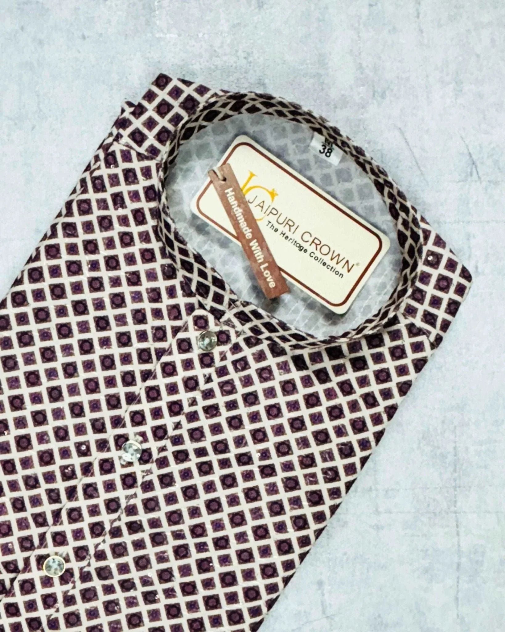 Creeping Printed Kurta - Jaipuri Crown