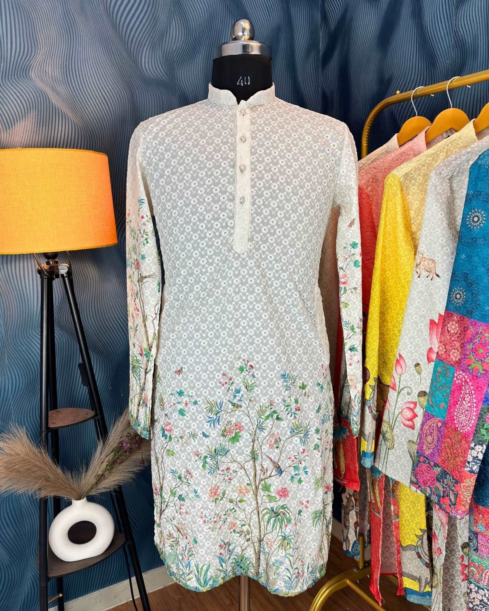 Delight Daman Printed Kurta - Jaipuri Crown