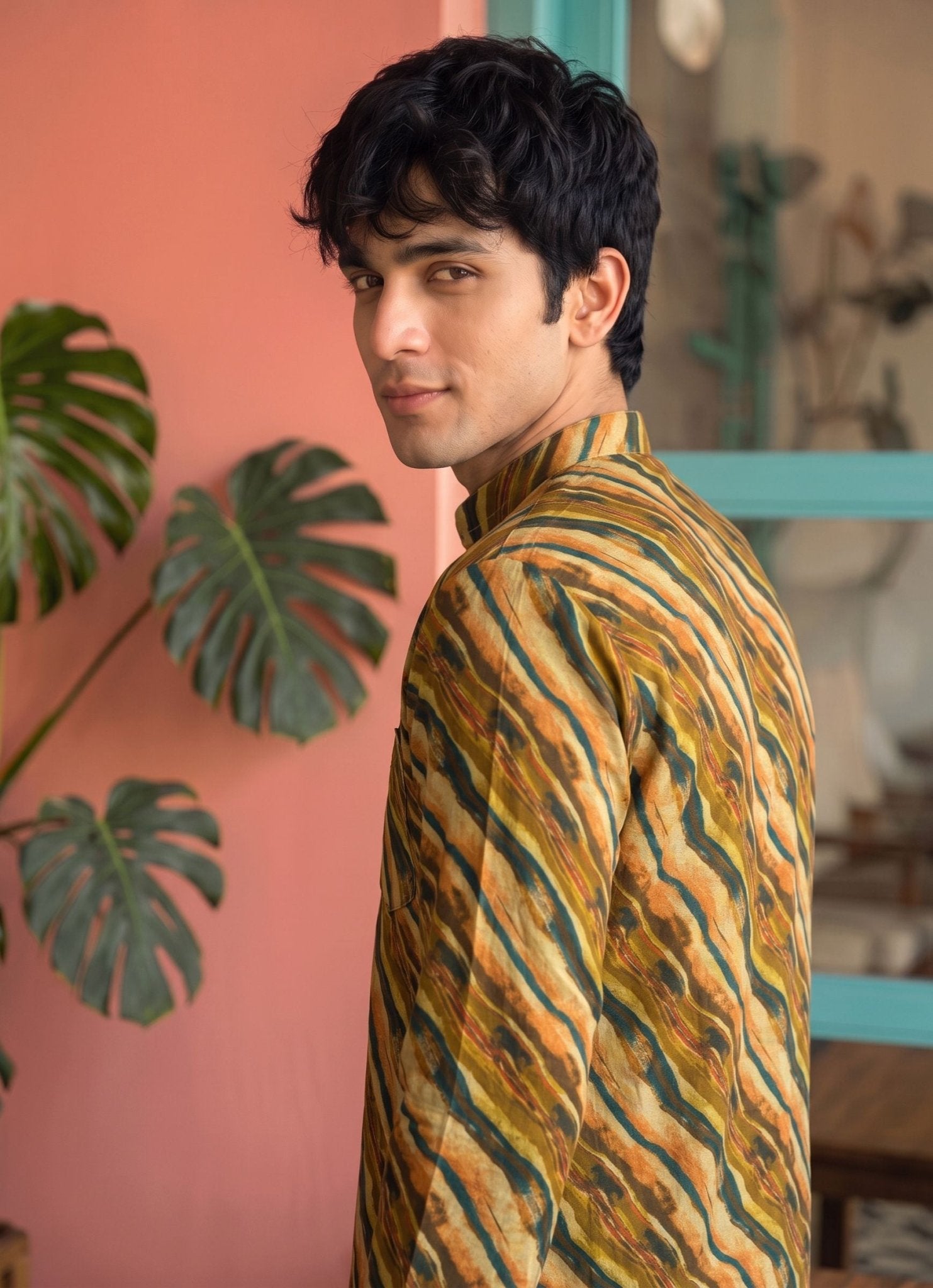 Desert Mirage – Printed Cotton Short Kurta - Jaipuri Crown