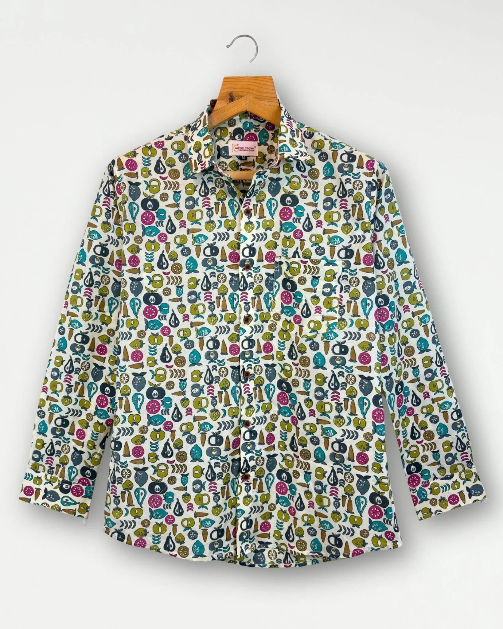 Echoing Steps - Pure Cotton Shirt - Jaipuri Crown