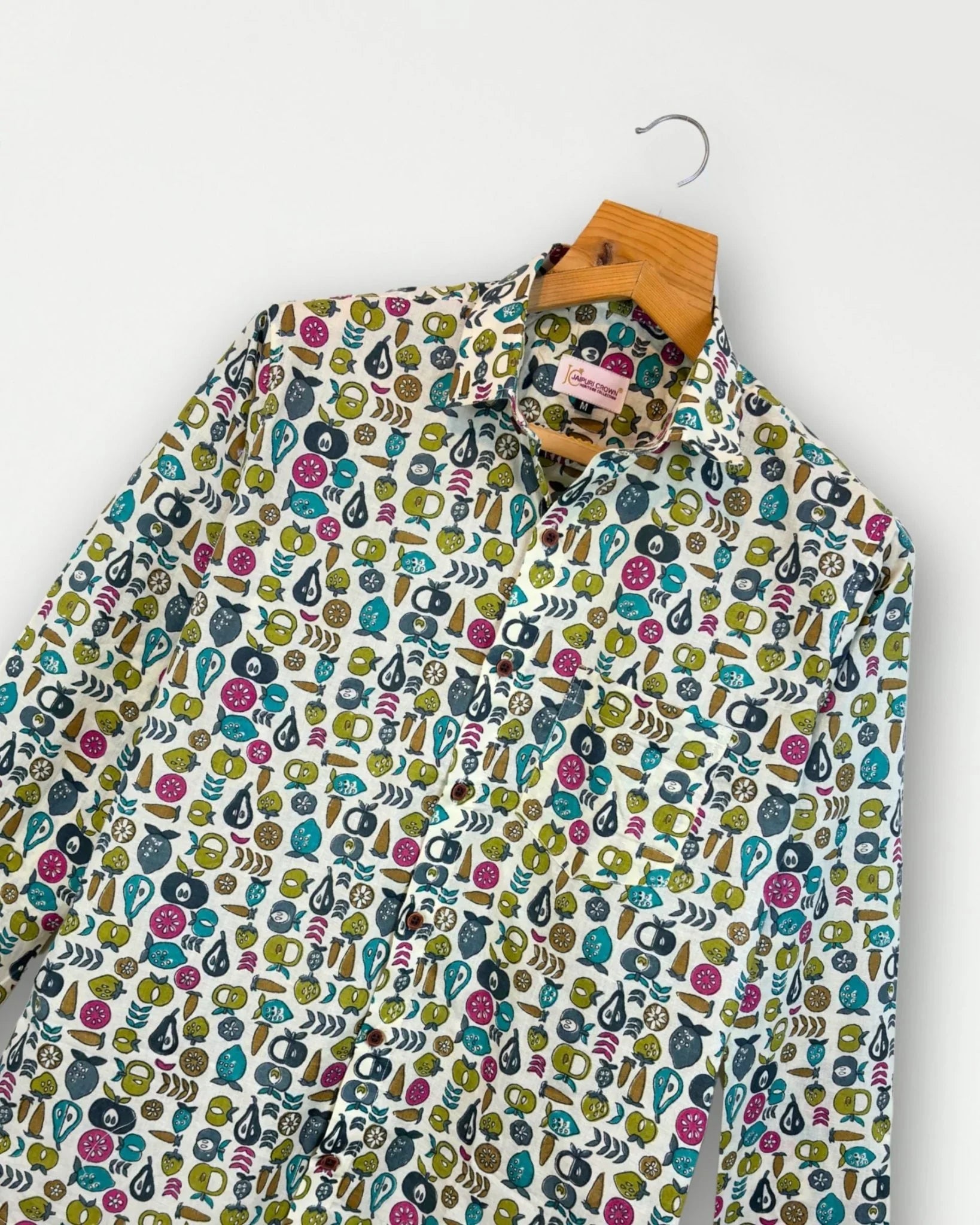 Echoing Steps - Pure Cotton Shirt - Jaipuri Crown