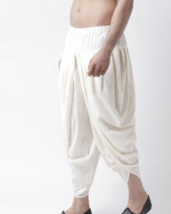 Ethnic Dhoti Pant - White - Jaipuri Crown