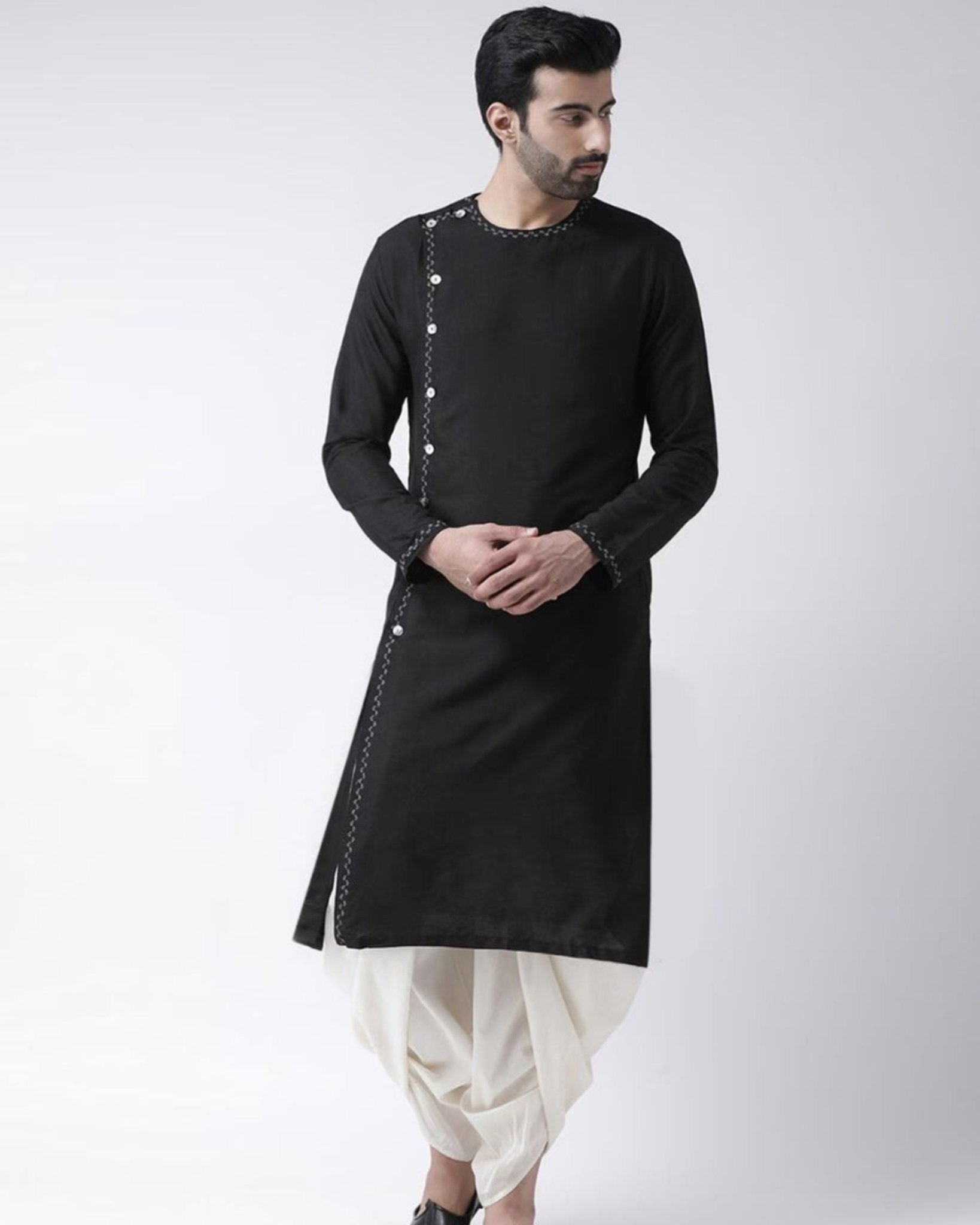 Ethnic Dhoti Pant - White - Jaipuri Crown