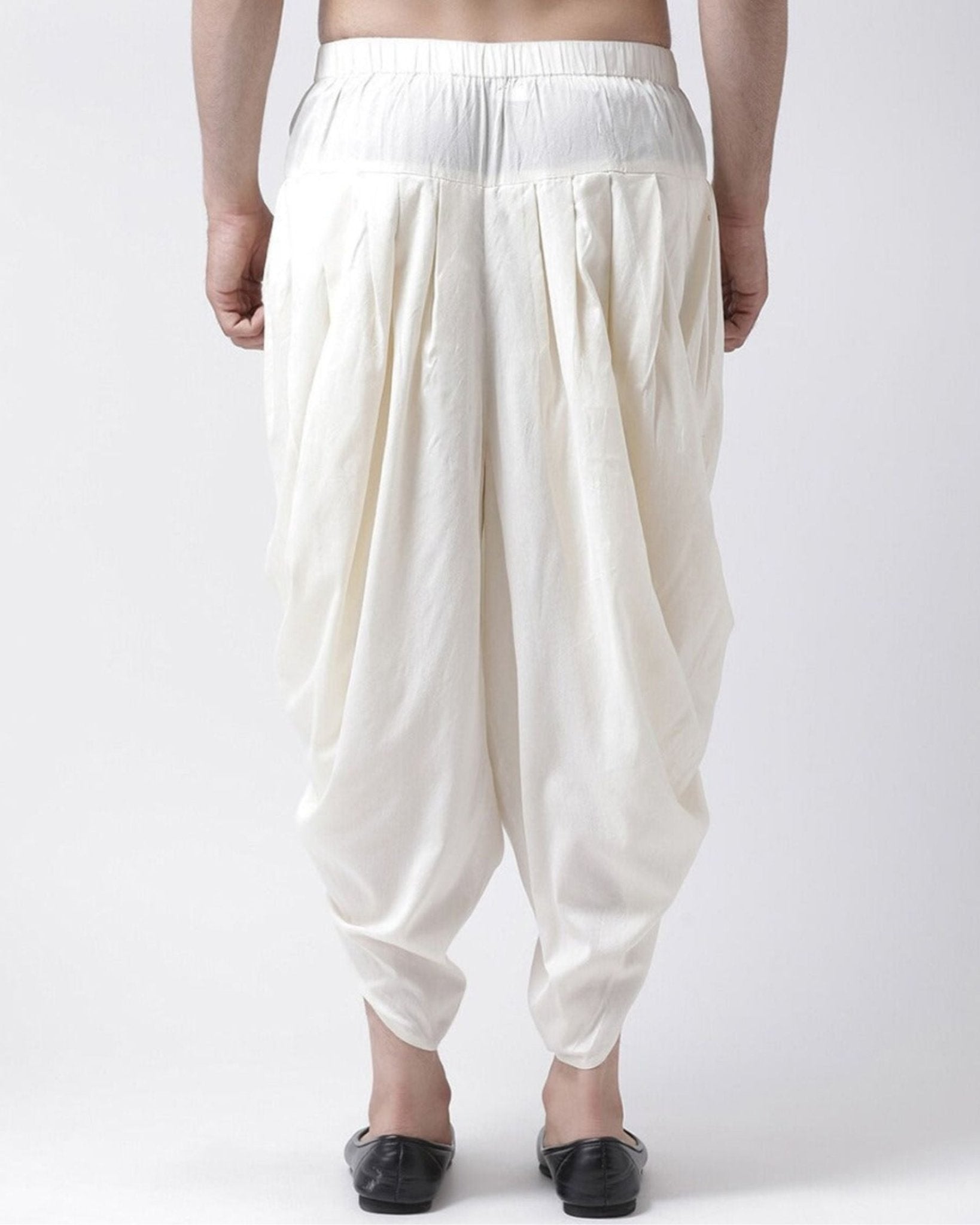 Ethnic Dhoti Pant - White - Jaipuri Crown