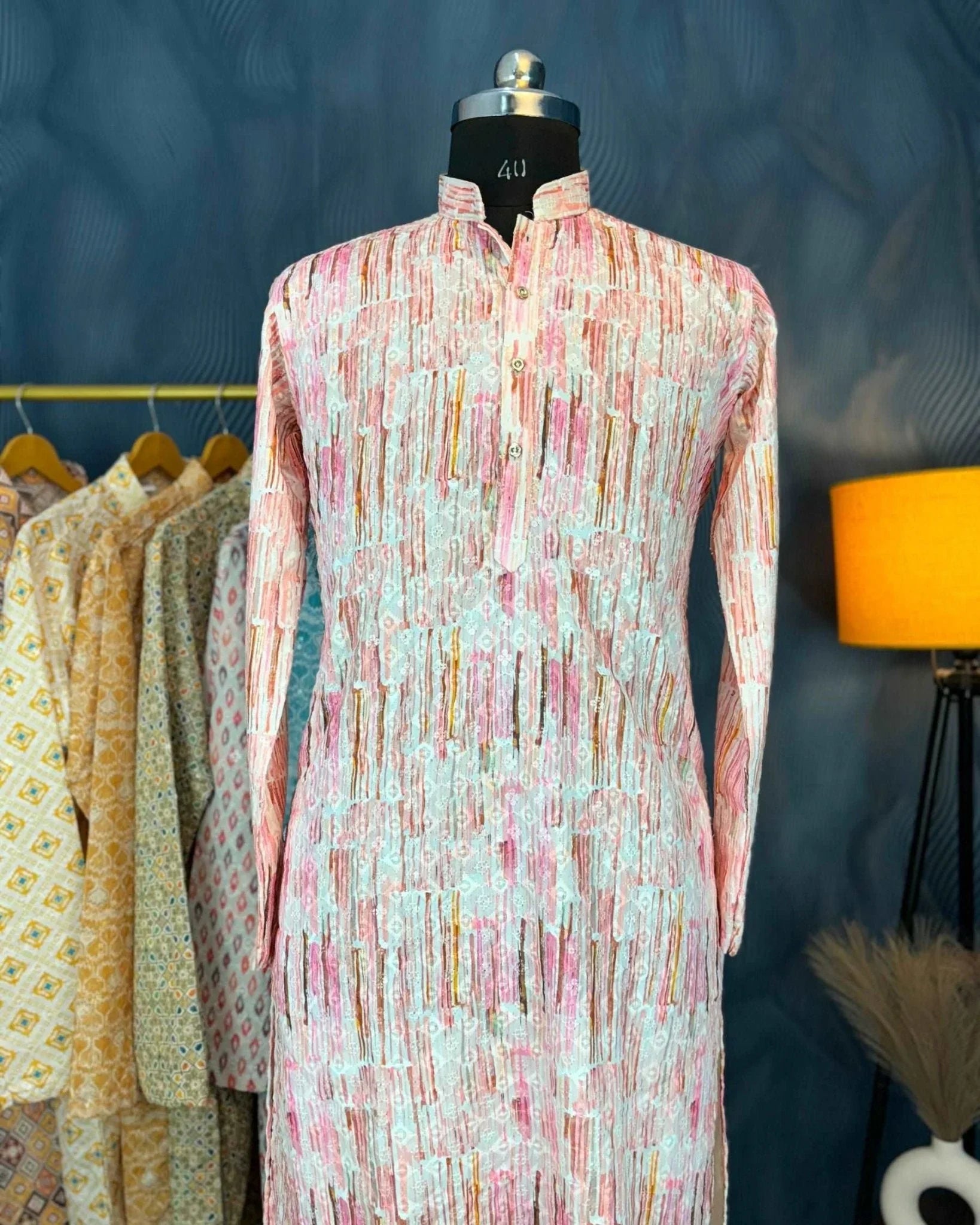 Ethnic Echoess Printed Lucknowi Kurta - Jaipuri Crown