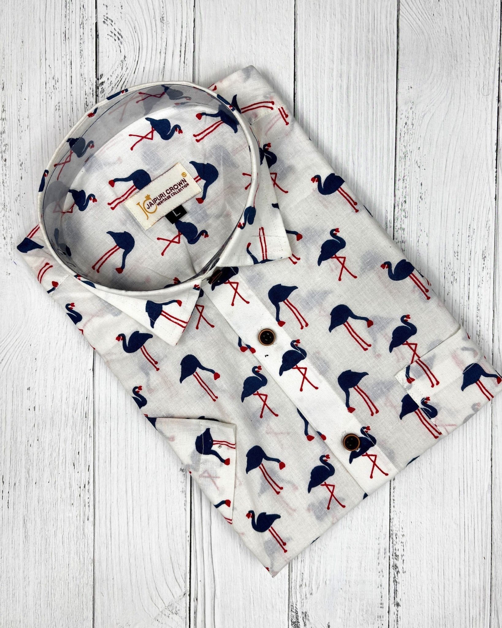 Flamingo Flock - Jaipuri Crown