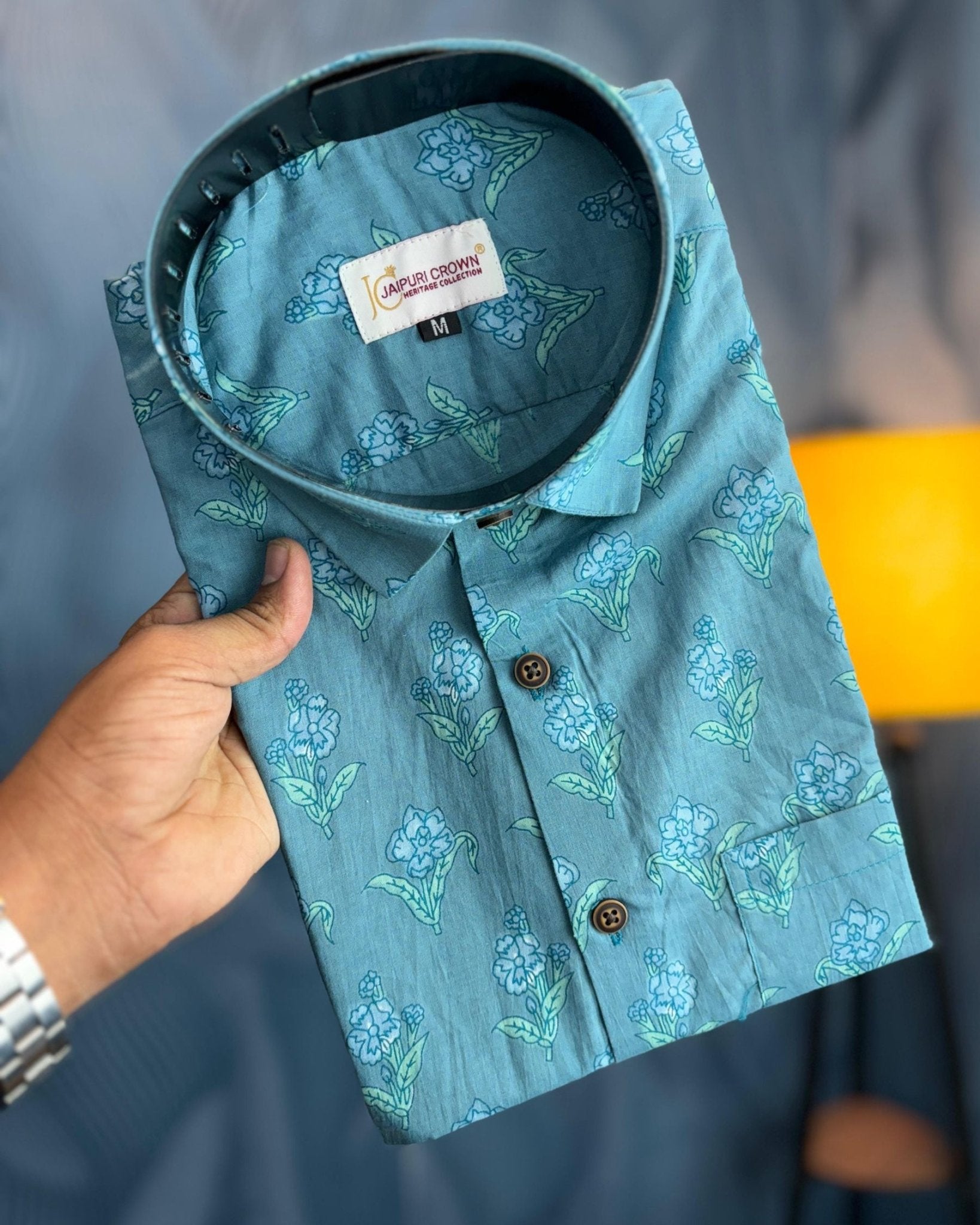 Indigo Impressions Half Sleeve - Jaipuri Crown
