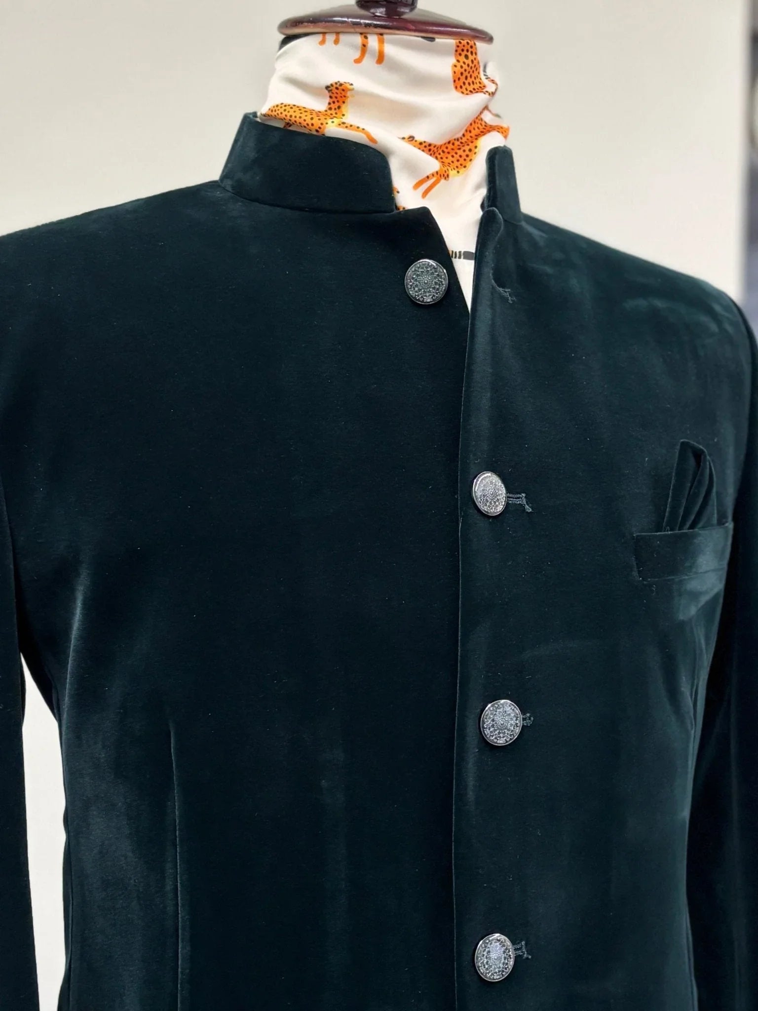 Jodhpuri Bandhgala Suit - Green - Jaipuri Crown