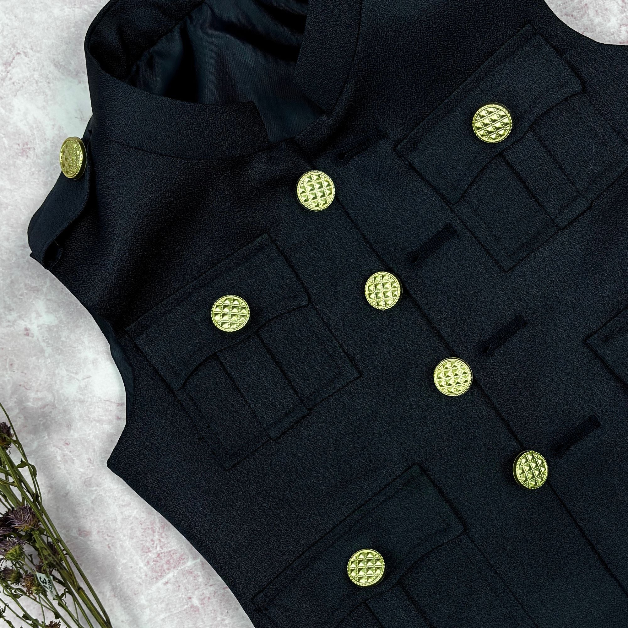 Kid's Hunting Jacket - Black - Jaipuri Crown