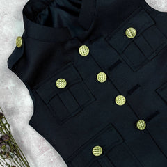 Kid's Hunting Jacket - Black - Jaipuri Crown