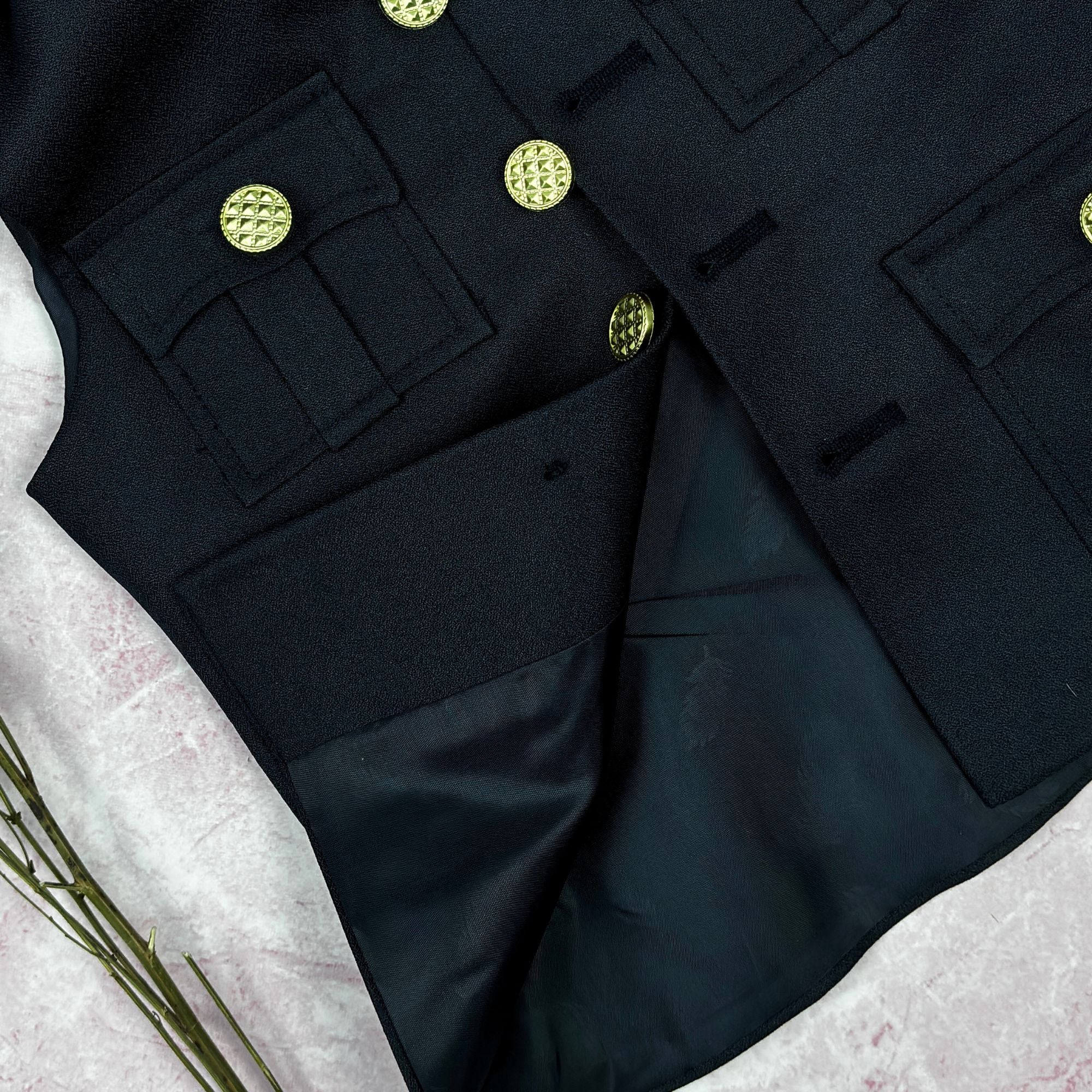 Kid's Hunting Jacket - Black - Jaipuri Crown