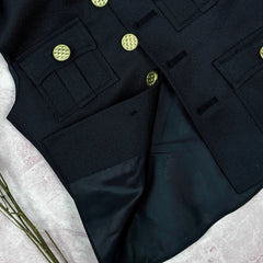 Kid's Hunting Jacket - Black - Jaipuri Crown