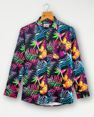 Midnight Jungle – Full Sleeve Printed Shirt - Jaipuri Crown