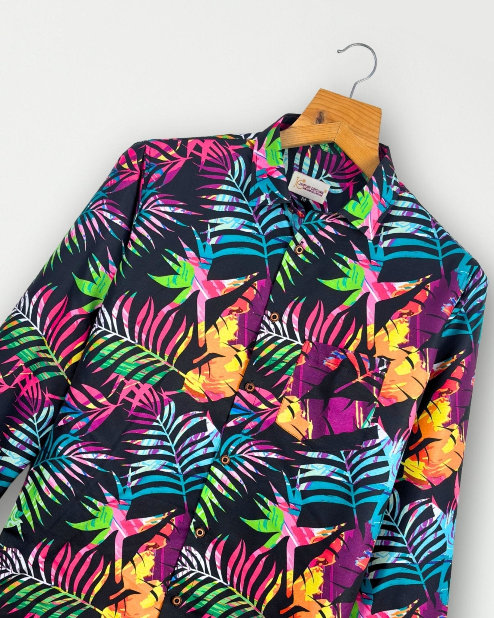 Midnight Jungle – Full Sleeve Printed Shirt - Jaipuri Crown