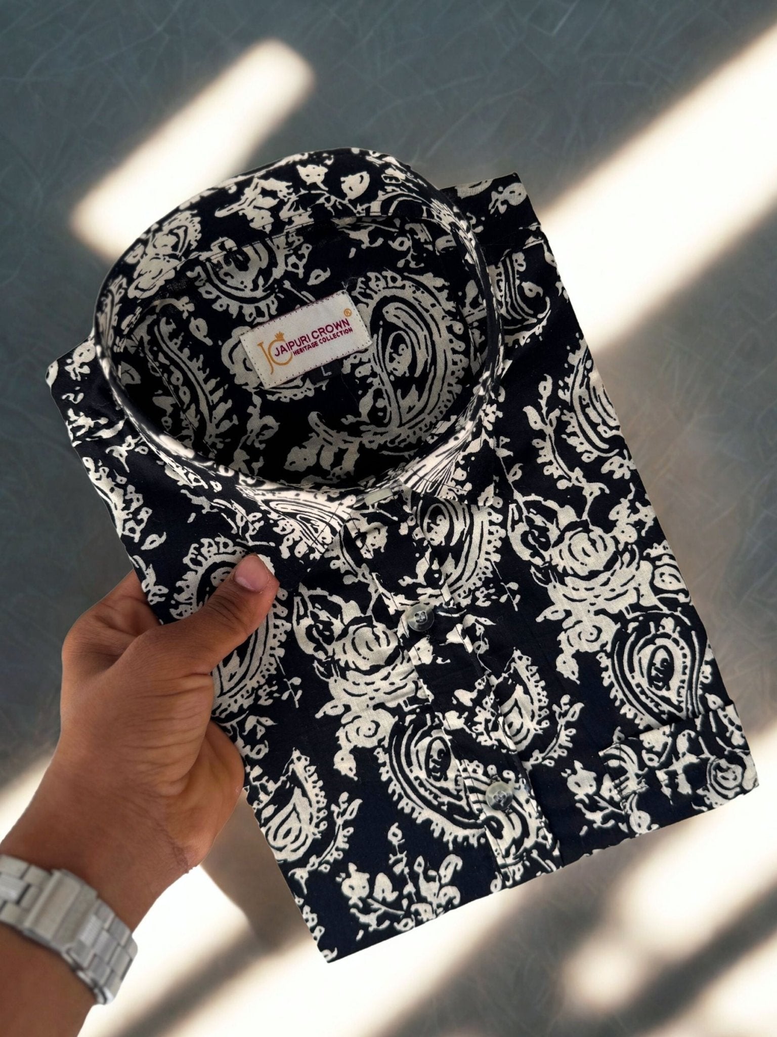 Midnight Kalamkari - Jaipuri Crown