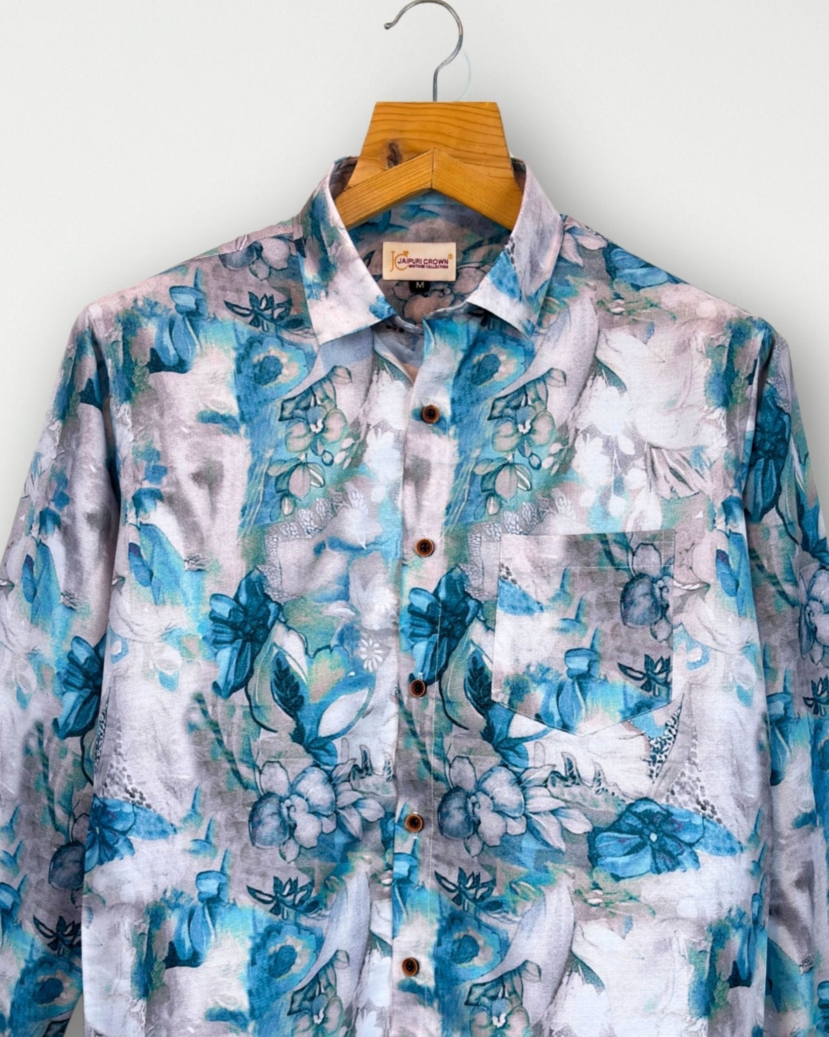Misty Garden – Full Sleeve Printed Shirt - Jaipuri Crown