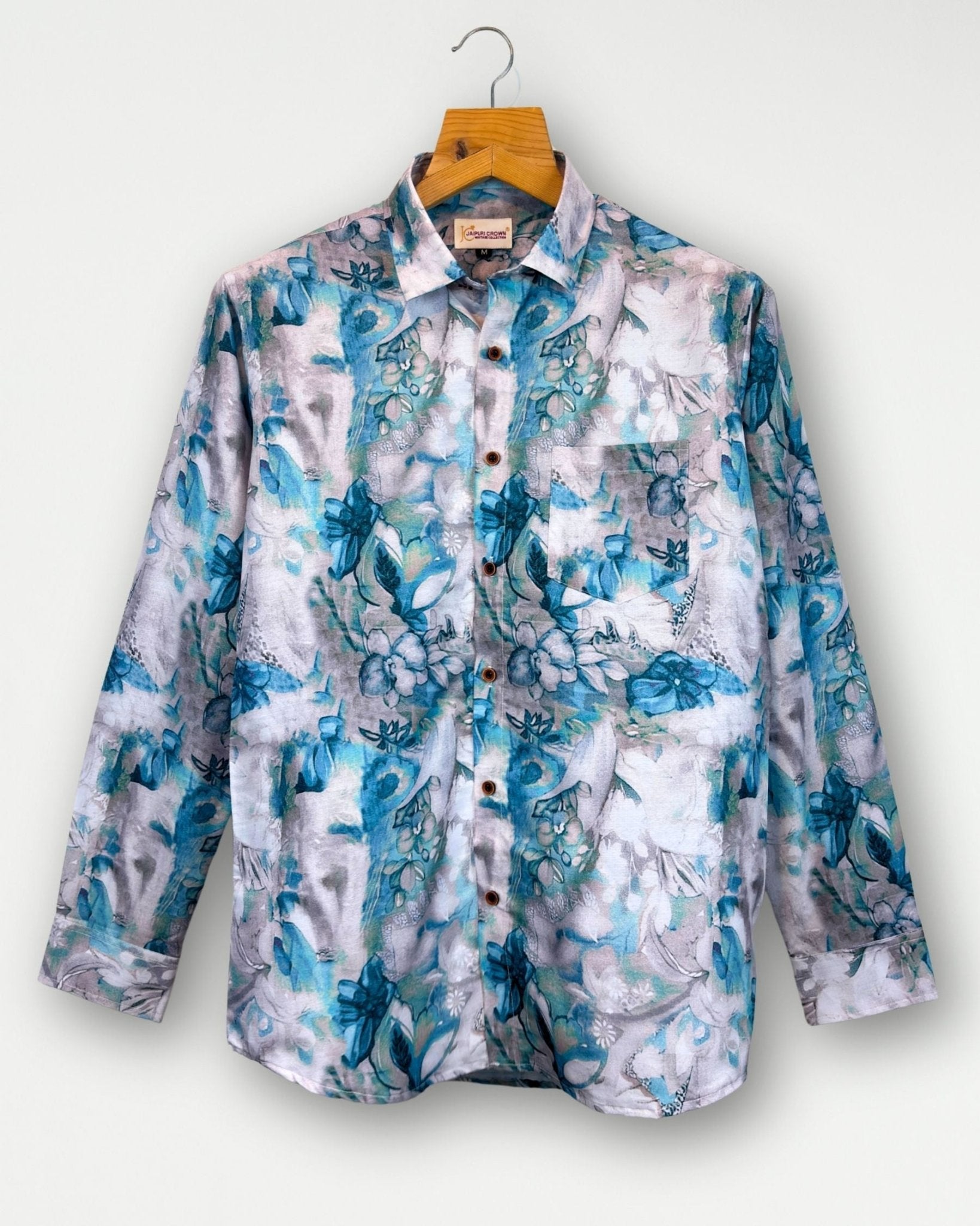 Misty Garden – Full Sleeve Printed Shirt - Jaipuri Crown