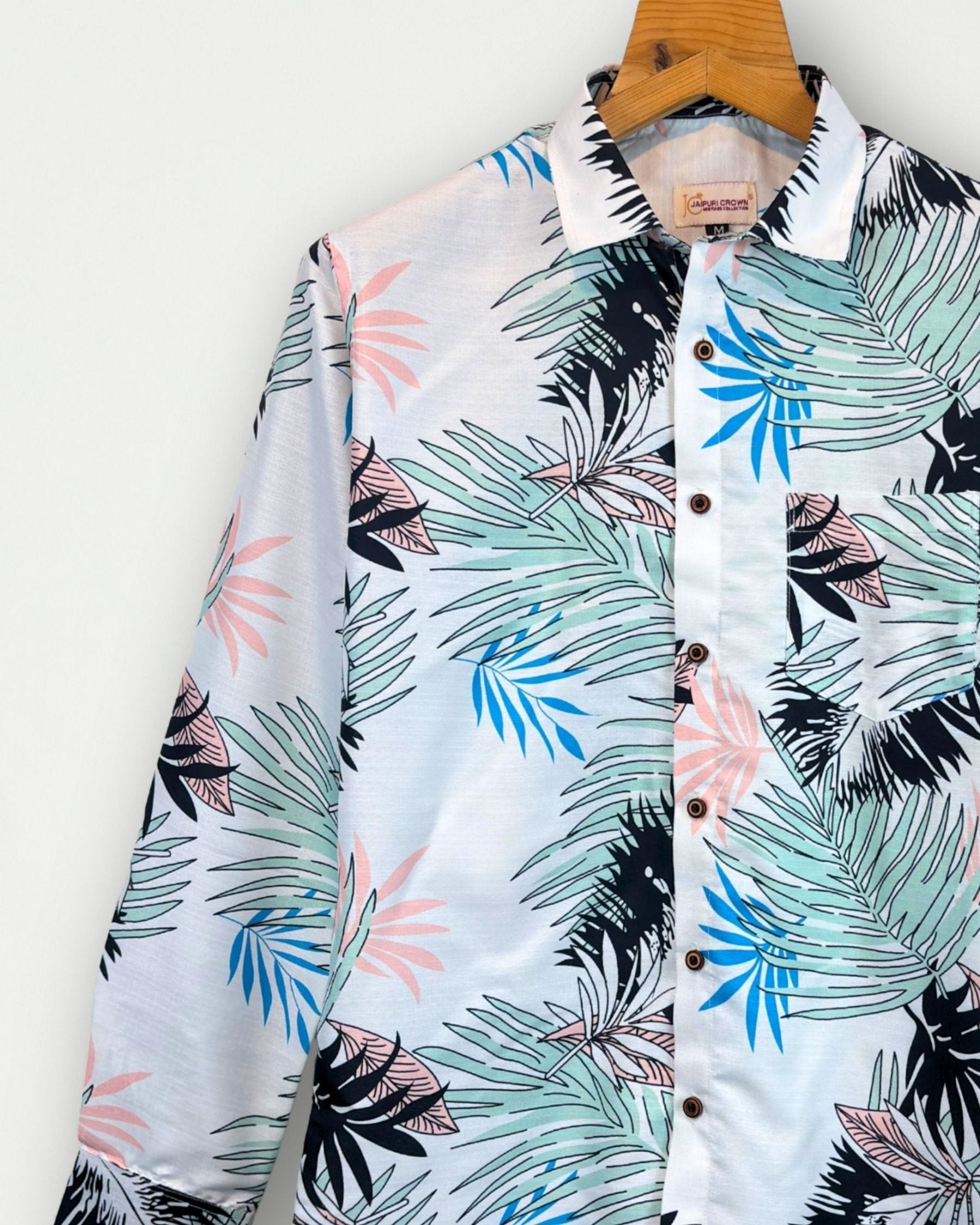 Ocean Canopy – Full Sleeve Printed Shirt - Jaipuri Crown