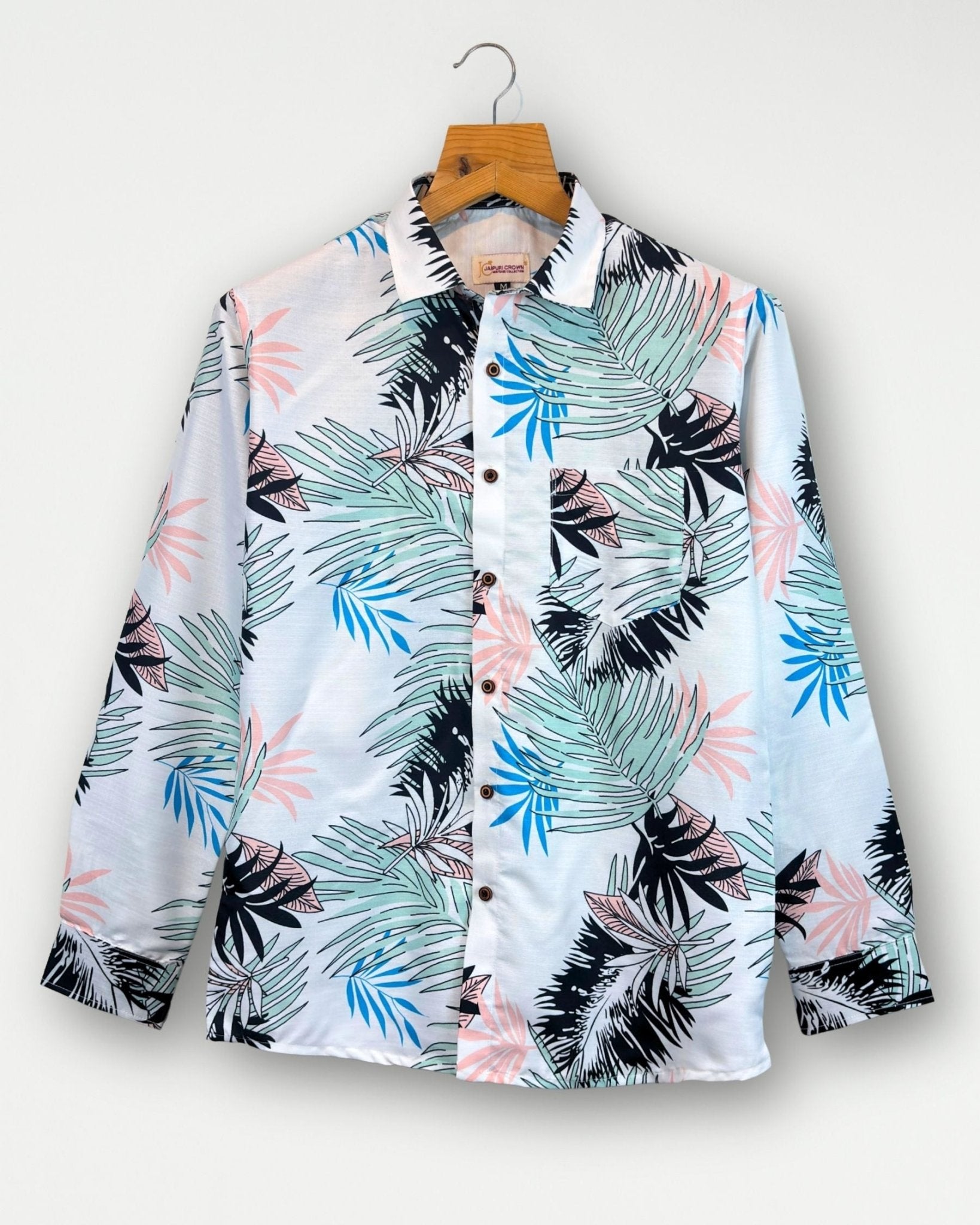 Ocean Canopy – Full Sleeve Printed Shirt - Jaipuri Crown