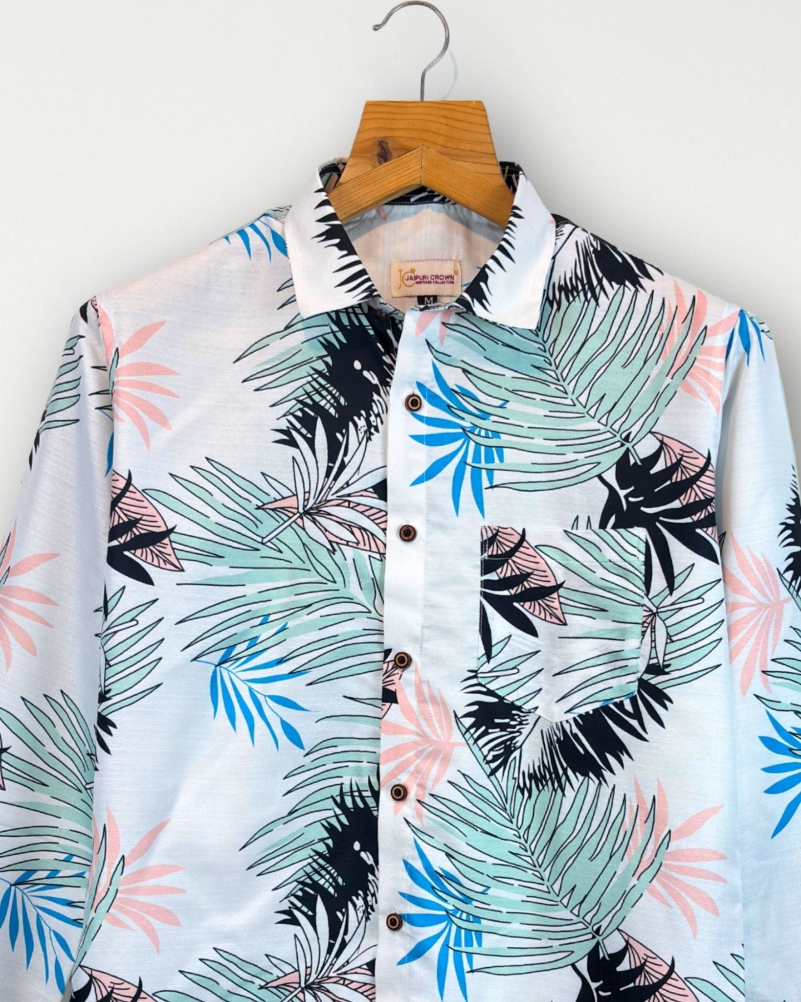 Ocean Canopy – Full Sleeve Printed Shirt - Jaipuri Crown