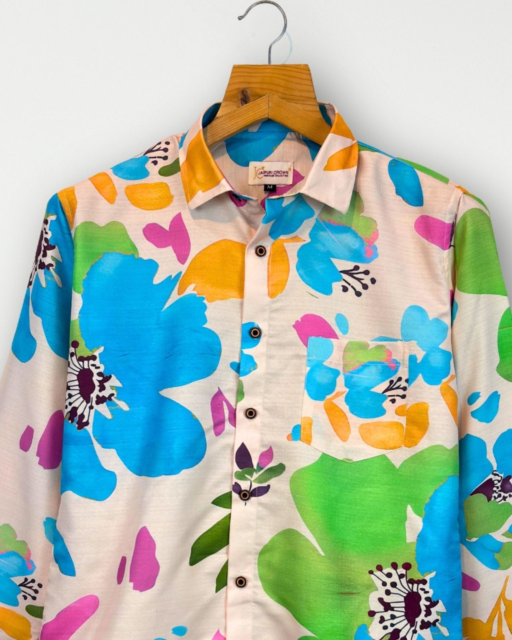 Pastel Garden – Full Sleeve Printed Shirt - Jaipuri Crown