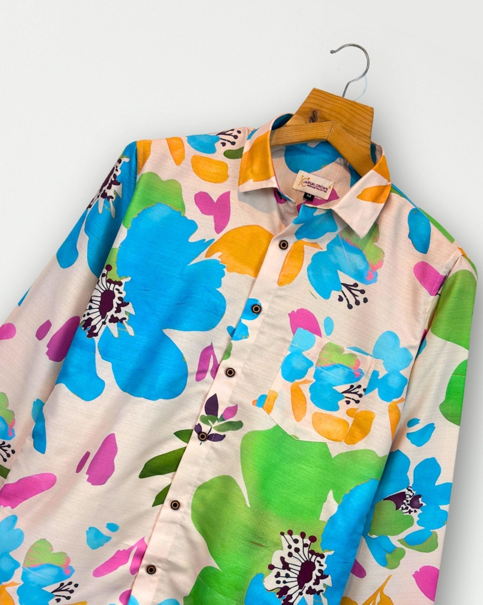 Pastel Garden – Full Sleeve Printed Shirt - Jaipuri Crown