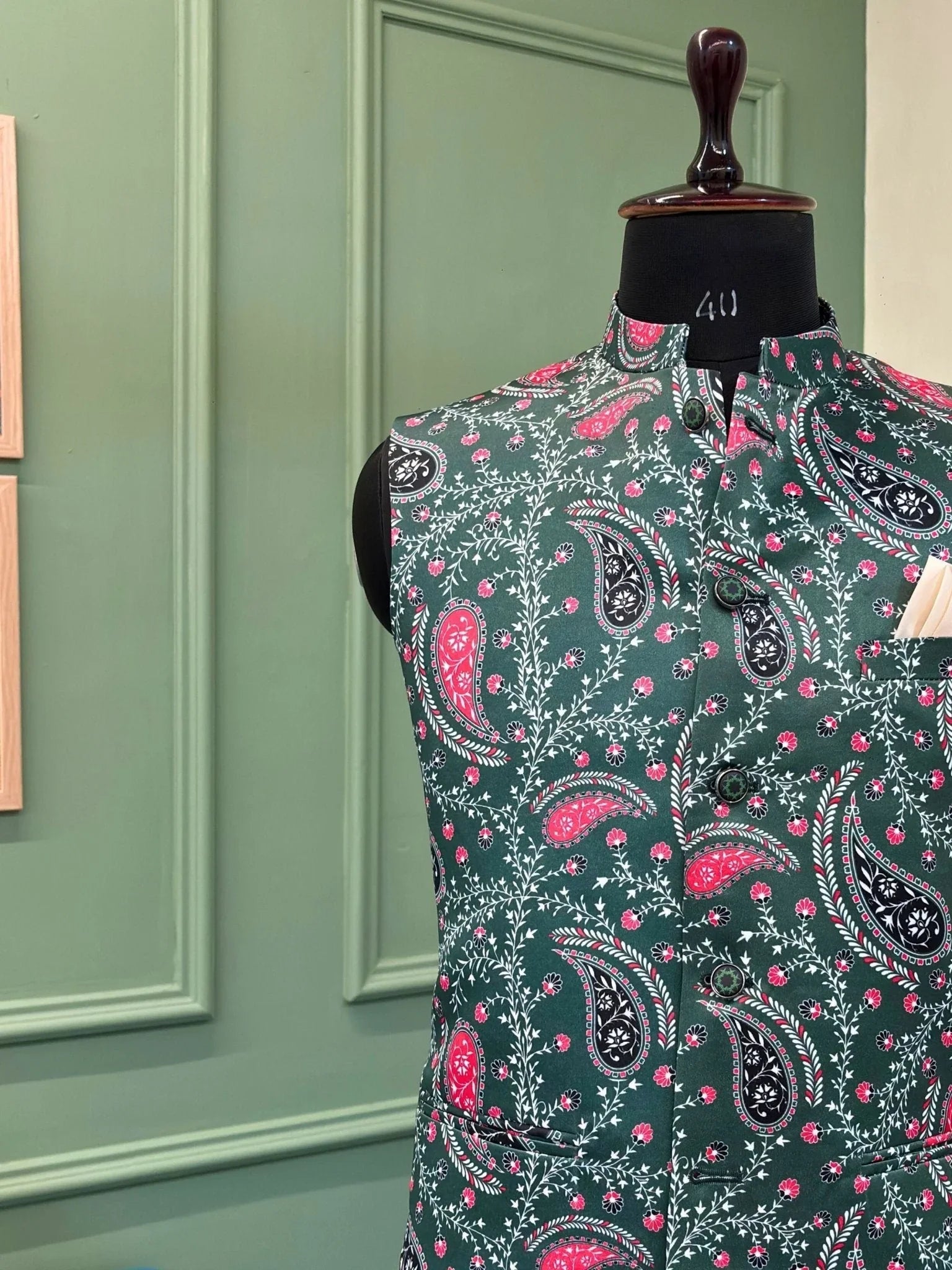 Peshwai Perfection Modi Jacket - Jaipuri Crown