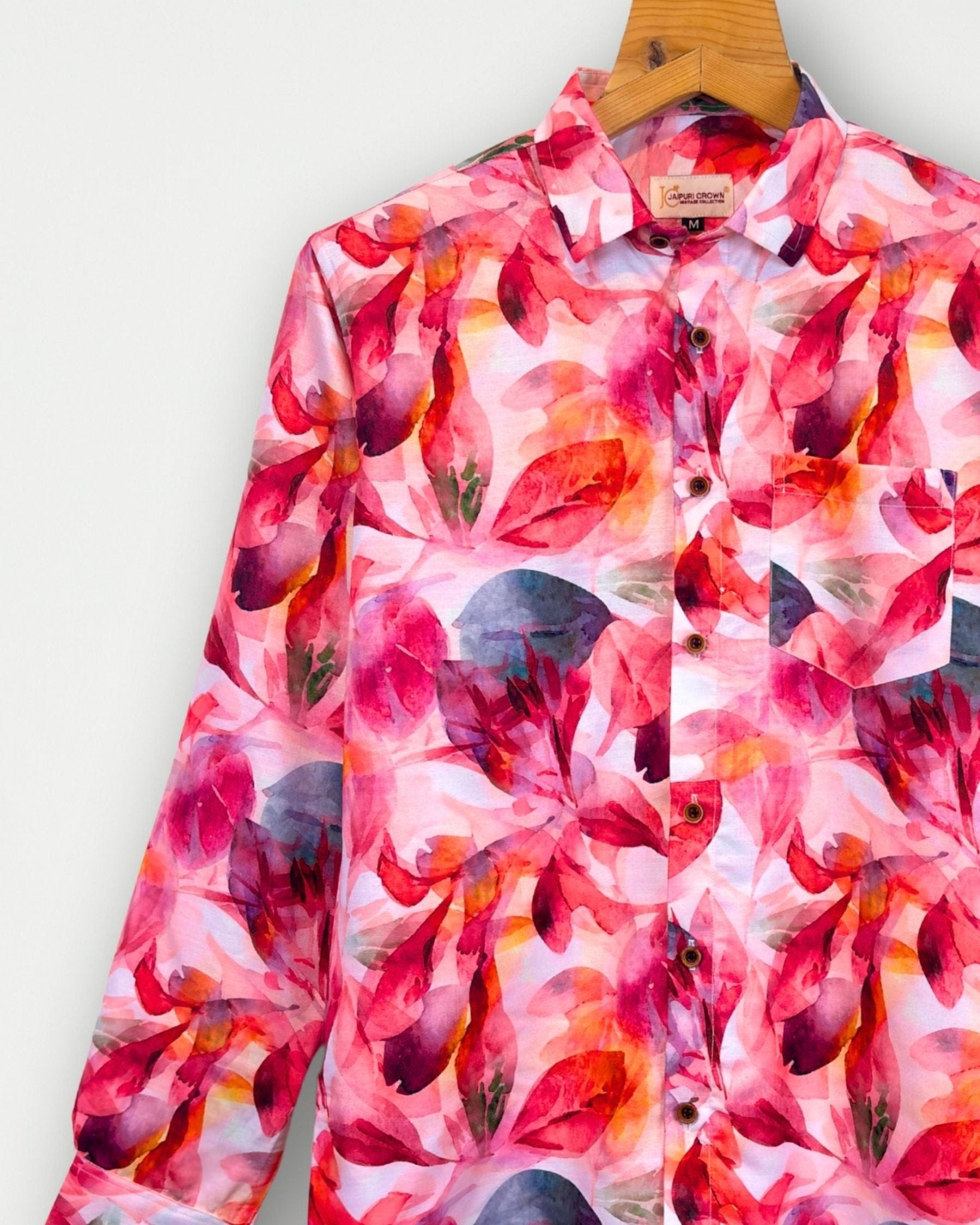 Petal Rush – Full Sleeve Printed Shirt - Jaipuri Crown