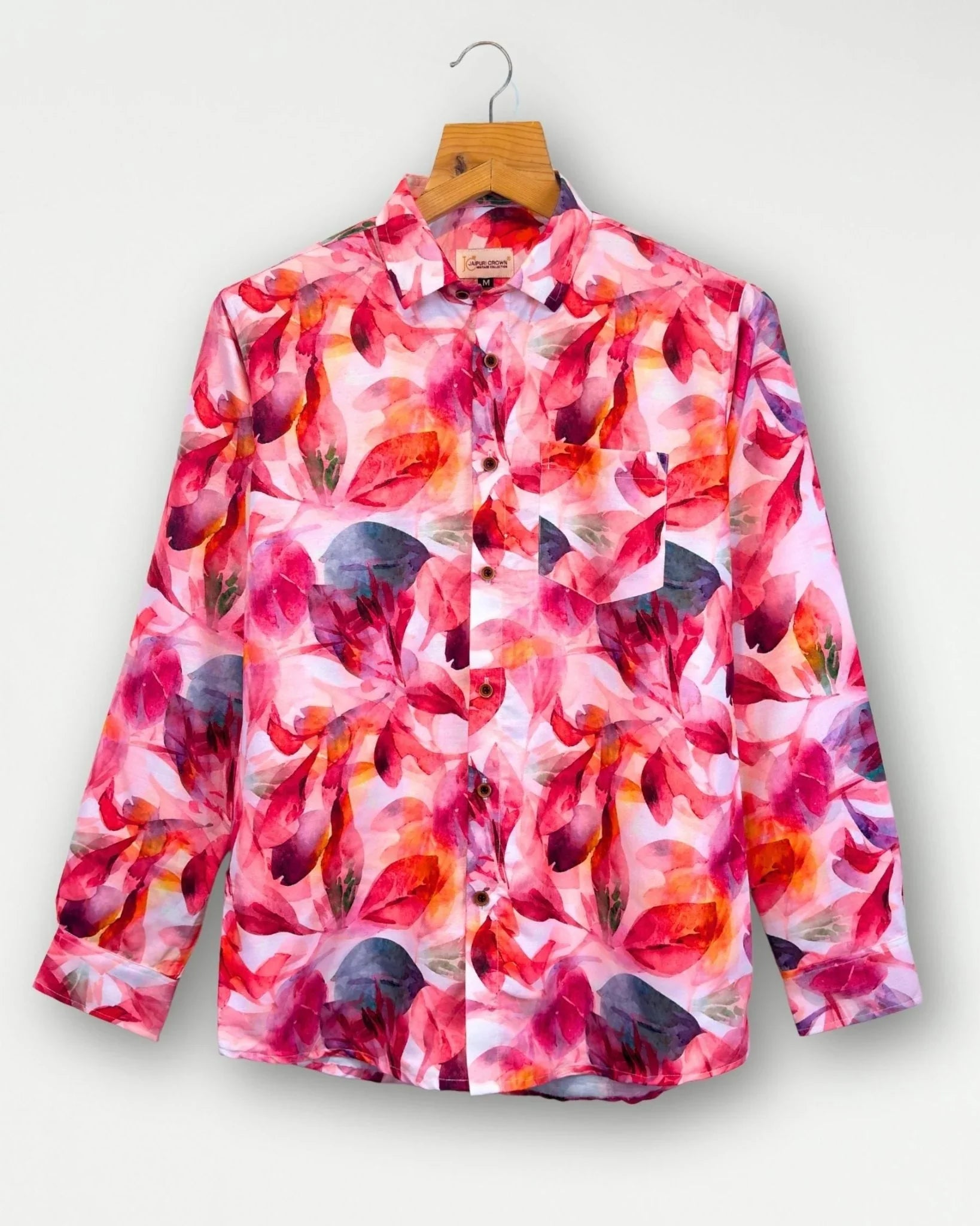 Petal Rush – Full Sleeve Printed Shirt - Jaipuri Crown