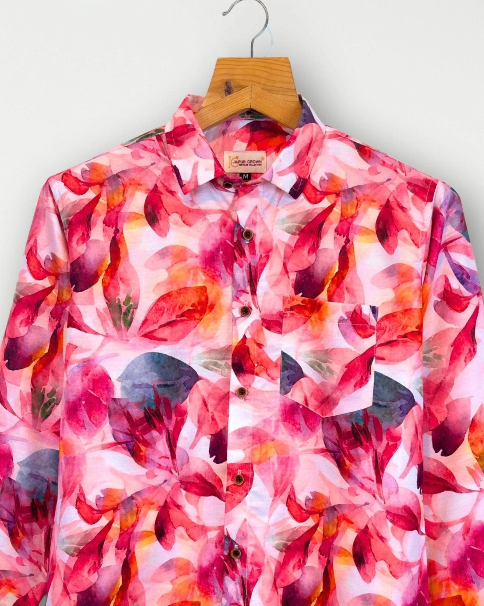 Petal Rush – Full Sleeve Printed Shirt - Jaipuri Crown