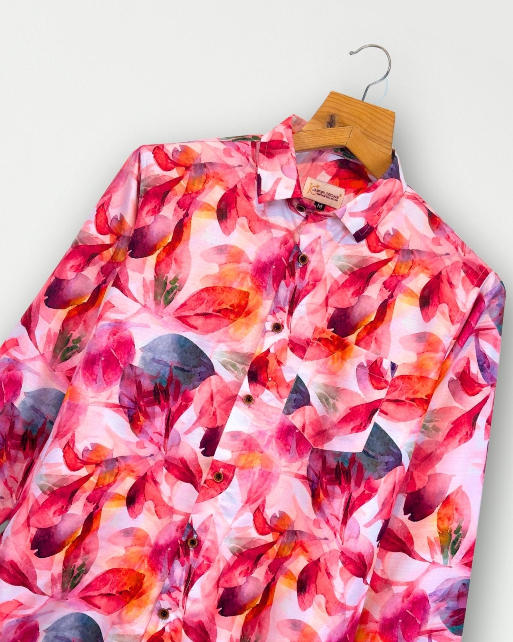 Petal Rush – Full Sleeve Printed Shirt - Jaipuri Crown