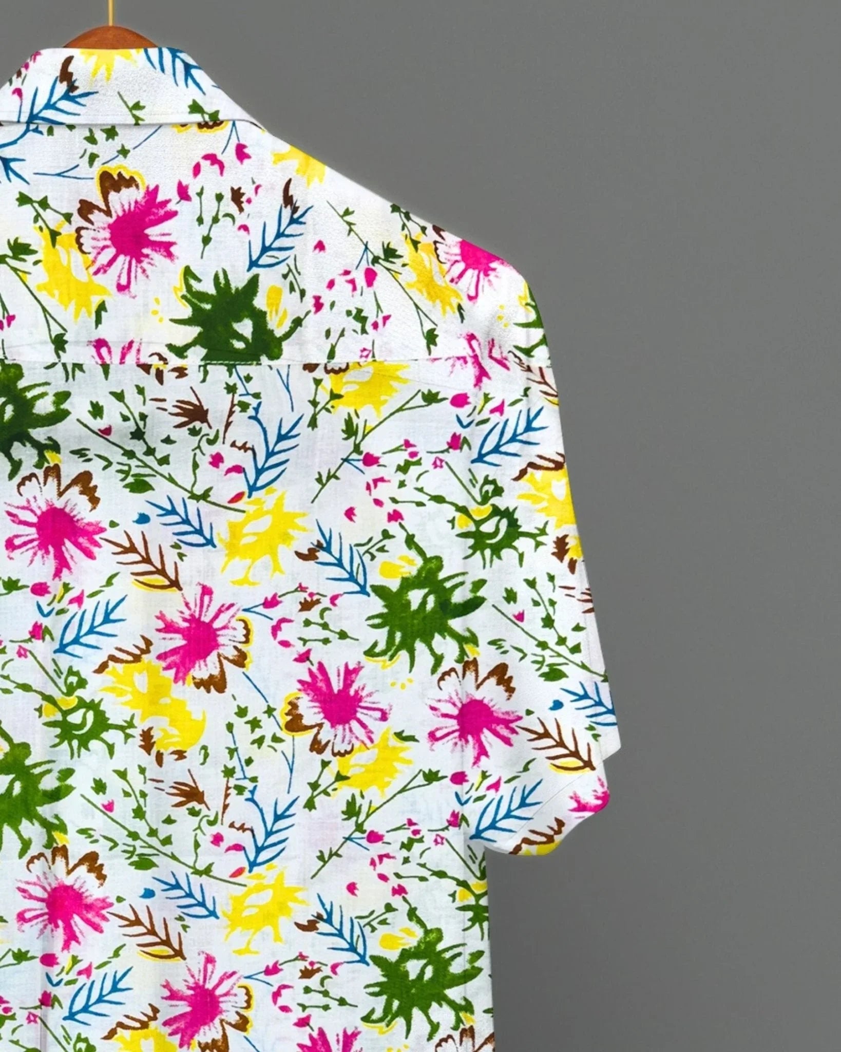 Phoolon Ki Baarish – Half Sleeve Cotton Shirt - Jaipuri Crown