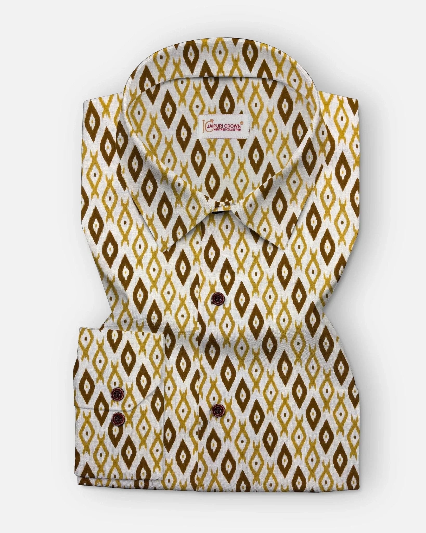 Prism Prints - Pure Cotton Shirt - Pure Cotton Shirt - Jaipuri Crown