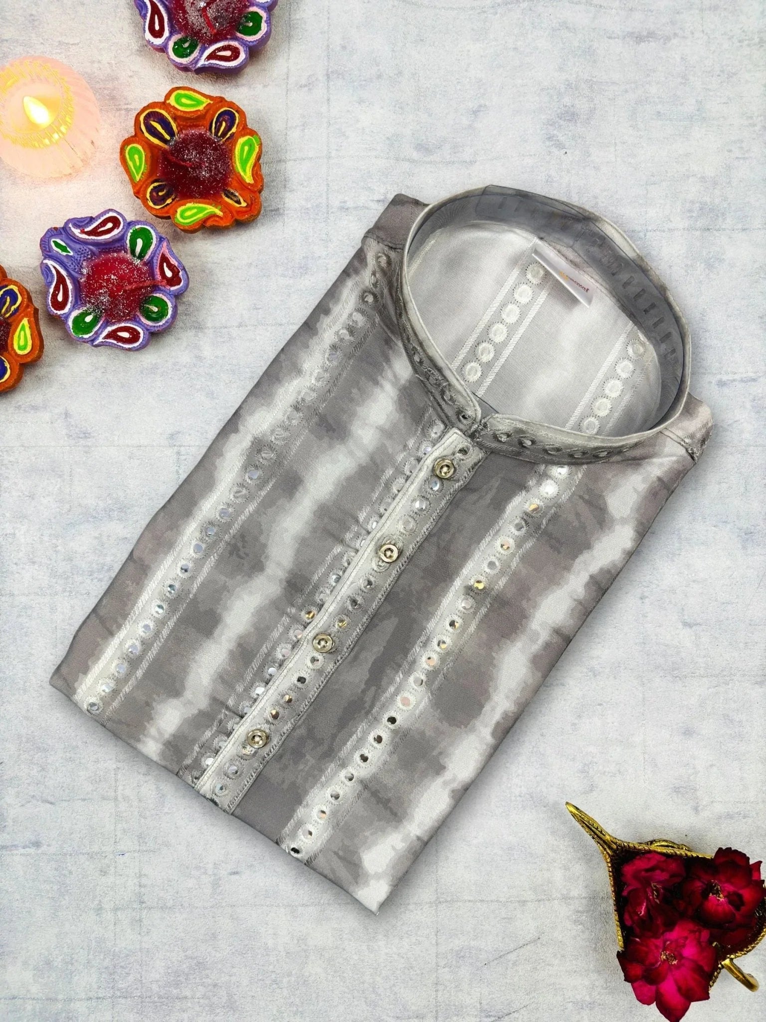 Raas Mirror Work Kurta - Jaipuri Crown