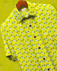Sunny Bloom – Half Sleeve Cotton Shirt - Jaipuri Crown
