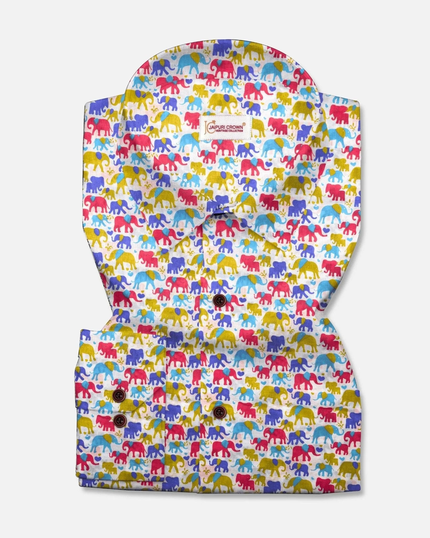 The Baby Haati - Pure Cotton Shirt - Jaipuri Crown