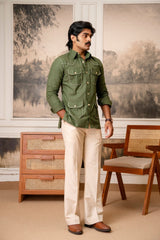 The Ultimate Hunting Shirt — Imperial Olive - Jaipuri Crown