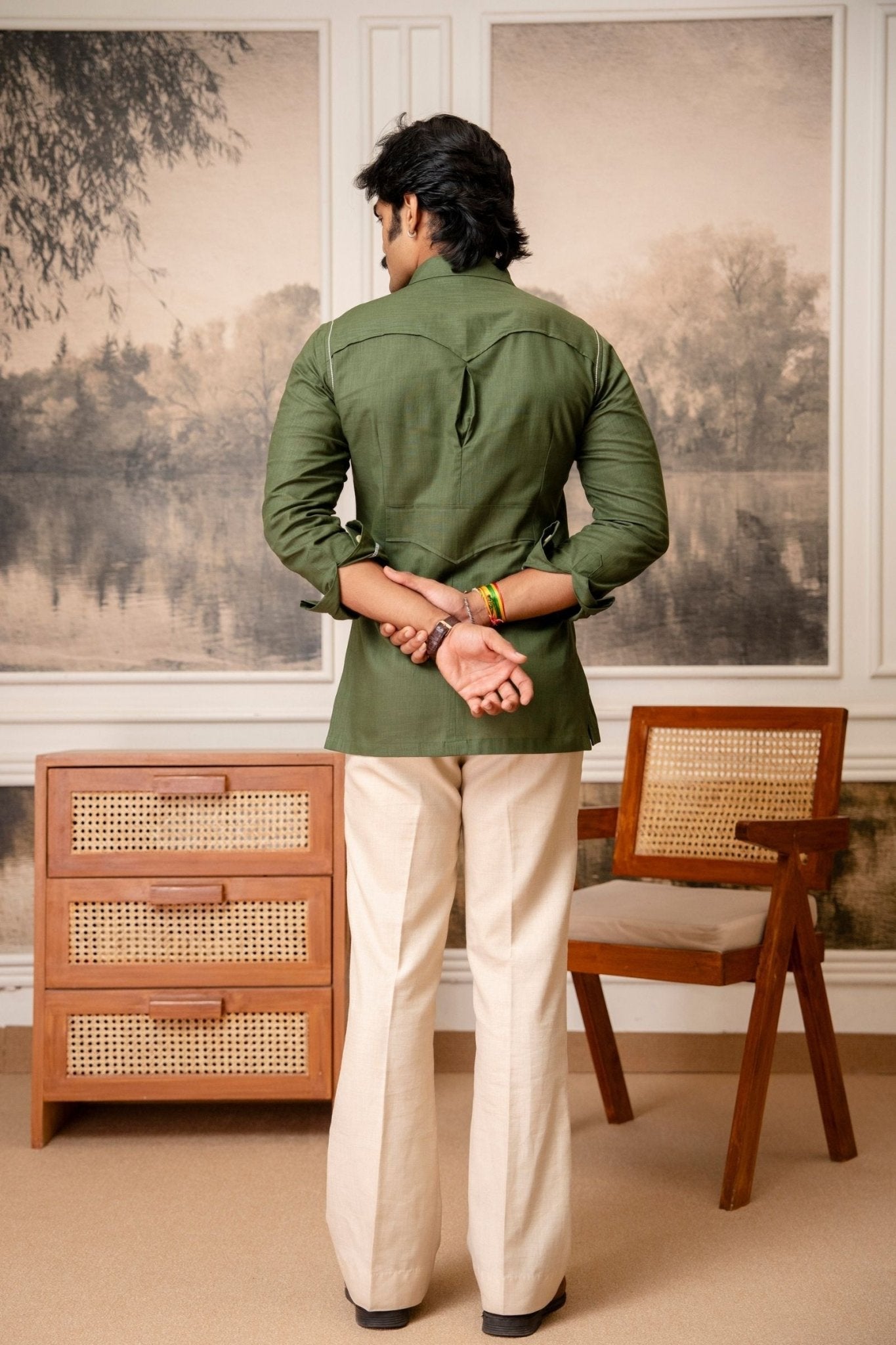 The Ultimate Hunting Shirt — Imperial Olive - Jaipuri Crown