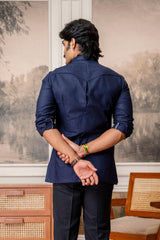 The Ultimate Hunting Shirt — Maharaja Blue - Jaipuri Crown