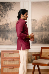 The Ultimate Hunting Shirt — Maharaja Wine - Jaipuri Crown