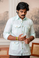 The Ultimate Hunting Shirt — Royal Mist - Jaipuri Crown